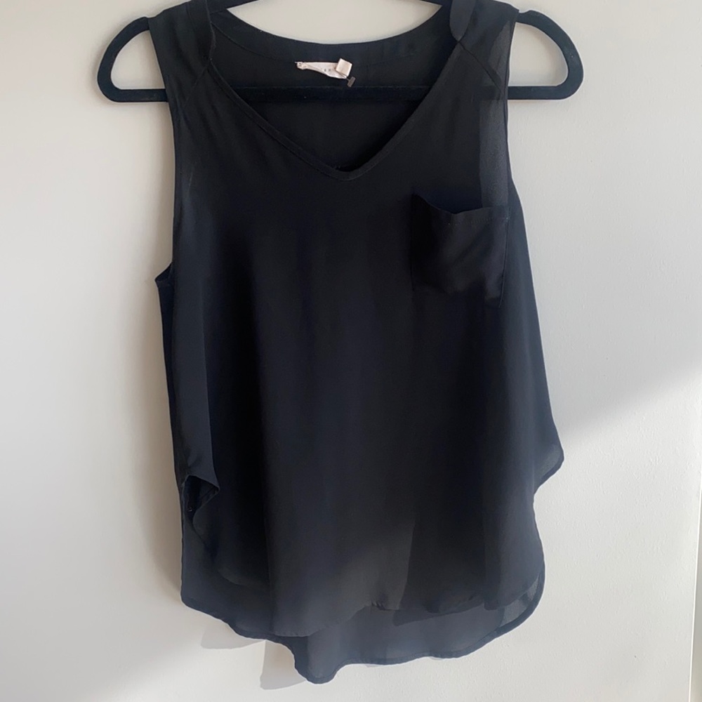 Lush black tank top